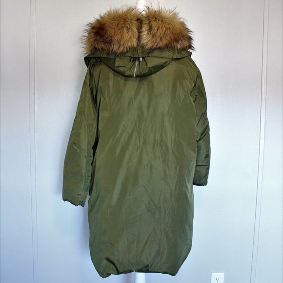 #78 Polyester/faux fur coat - Picture 3 of 6